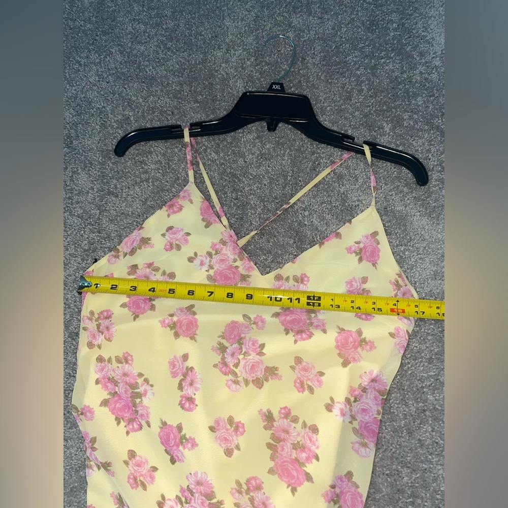 Dress yellow and pink floral maxi dress forever 21 PRICE DROP - Picture 8 of 12